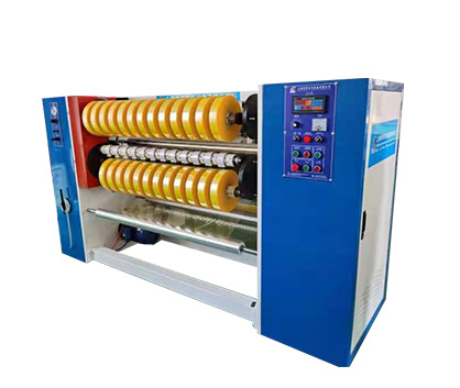 High speed slitting machine (roll changing roller edging without stop)